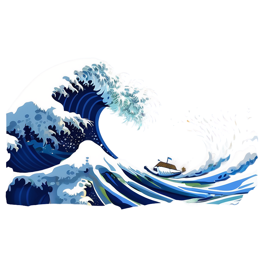 Ocean Wave Art Png 6