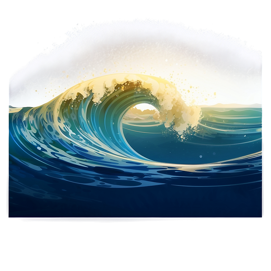 Ocean Wave Illustration Png 53