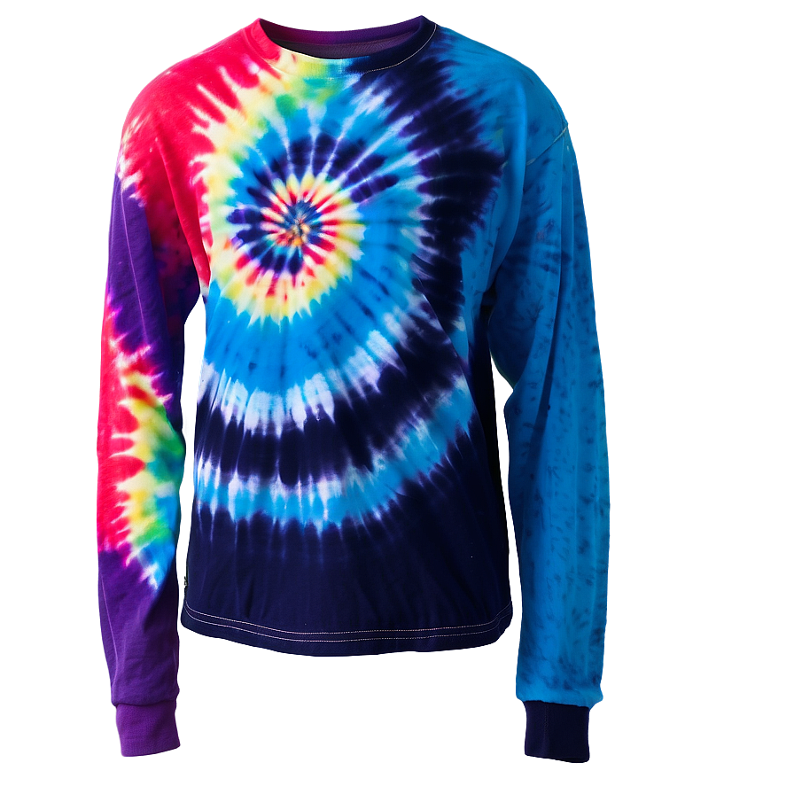 Ocean Wave Tie Dye T-shirt Png 06282024