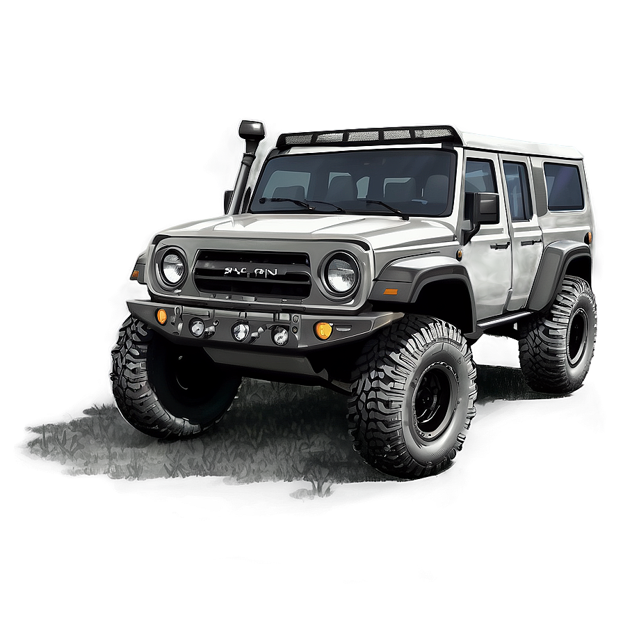 Off-road Vehicle Sketch Png 35