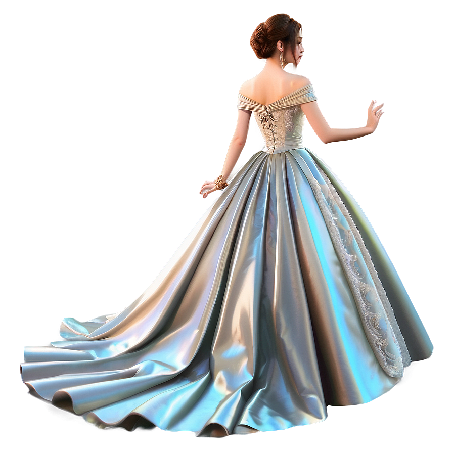 Off-shoulder Gown Dress Png Ubt