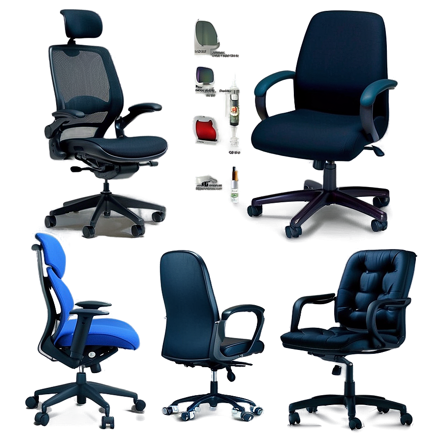 Office Chair With Armrest Png Wvr