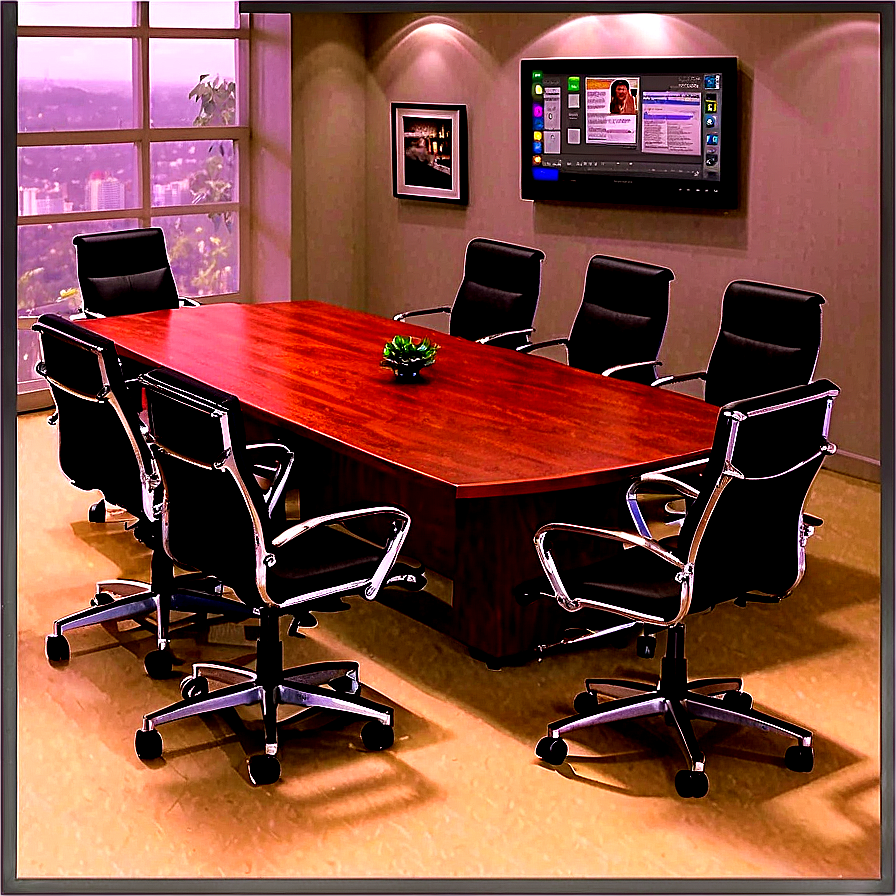 Office Conference Table Png Dfh