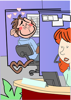 Office Crush Cartoon