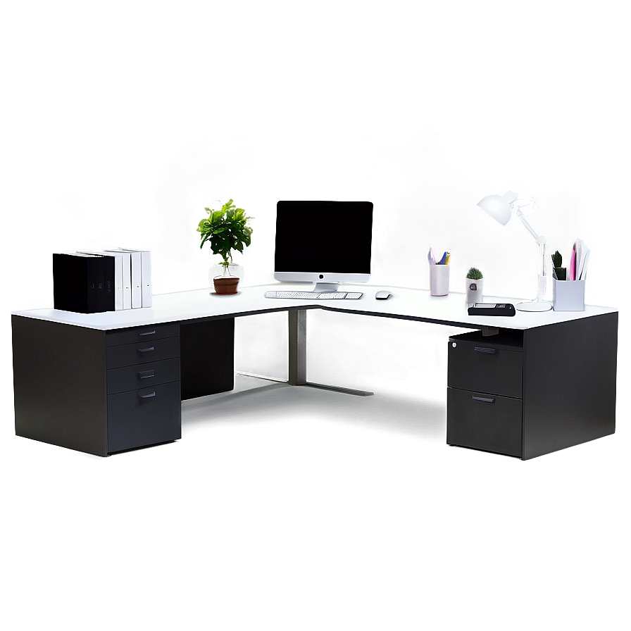 Office Desk Setup Png Hrt68