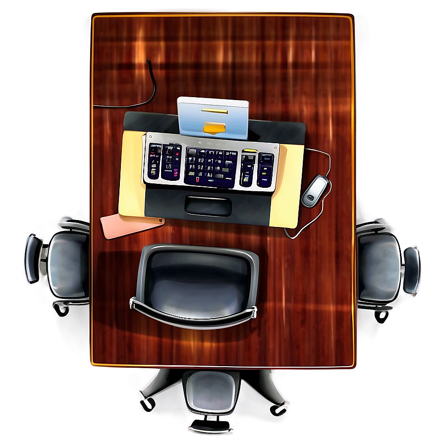 Office Desk Top View Png 21