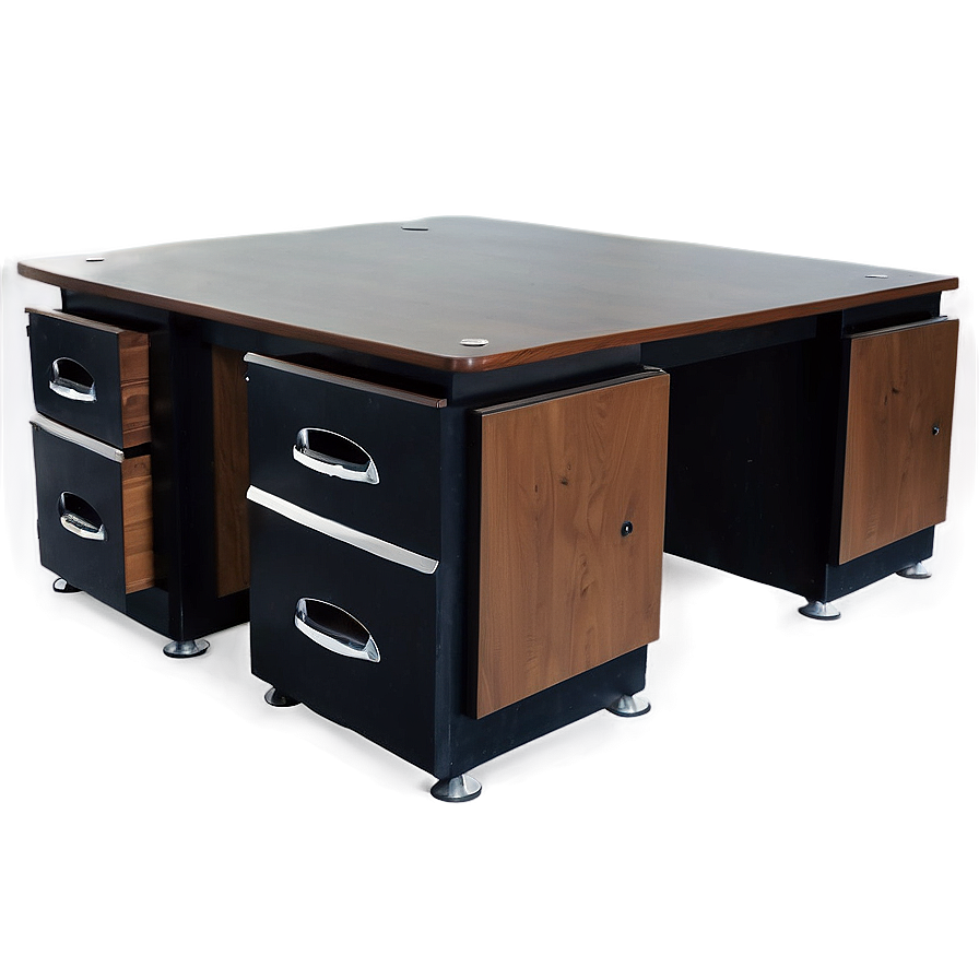 Office Desk With Storage Png 91