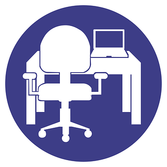 Office Deskand Chair Icon