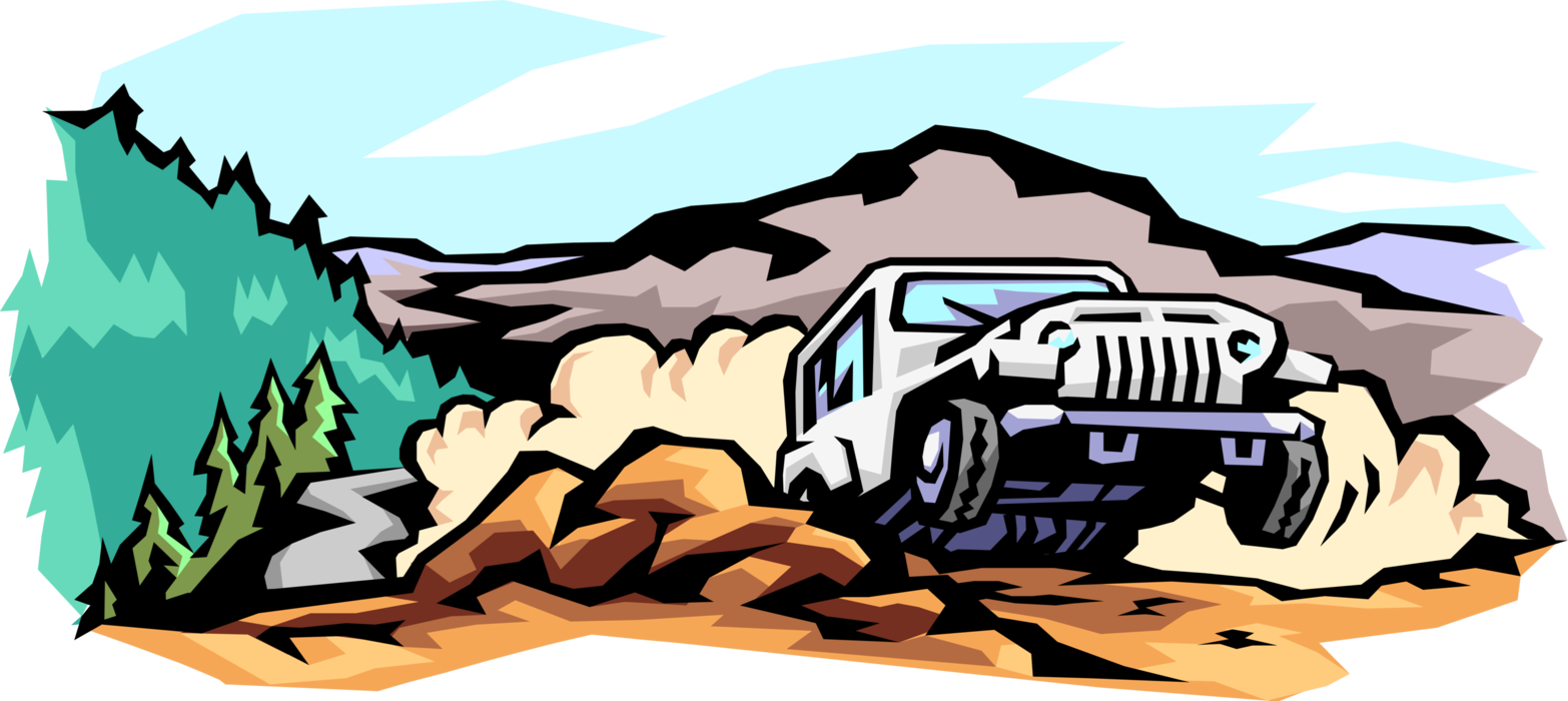 Offroad Jeep Adventure Illustration