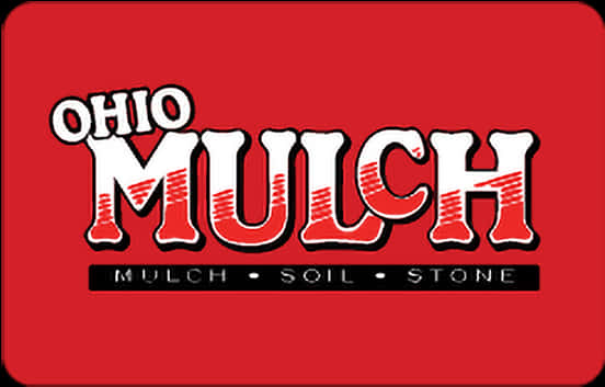 Ohio Mulch Logo Red Background