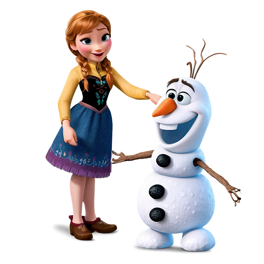 Olaf And Anna Friendship Png 1