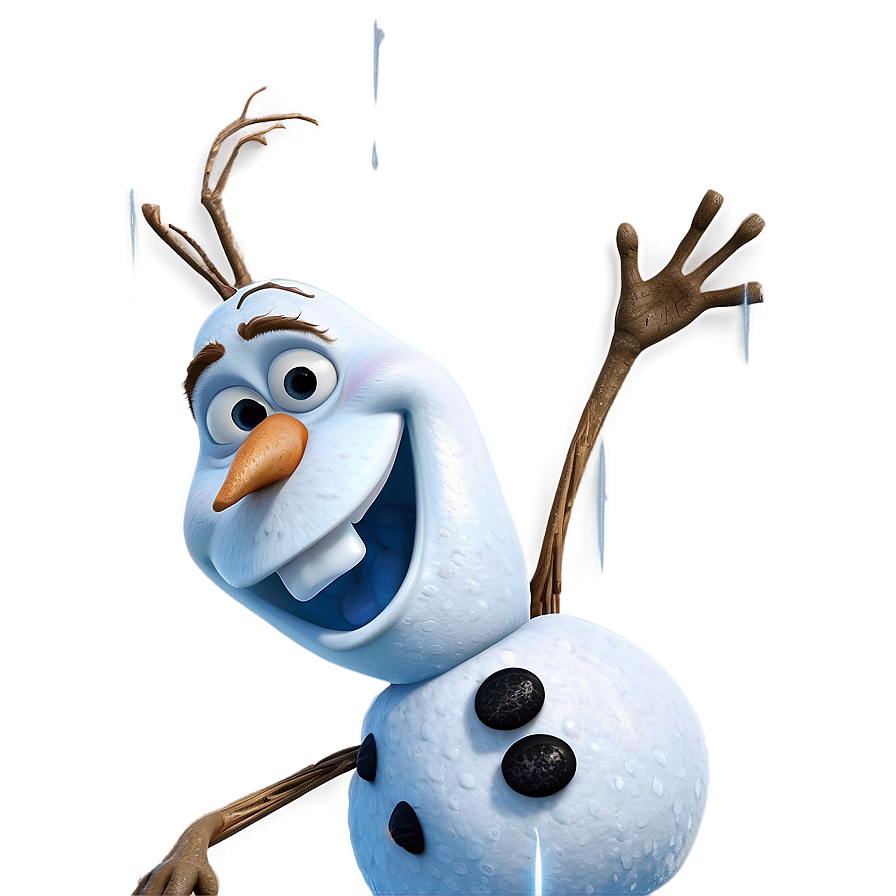 Olaf Glitter Effect Png 49