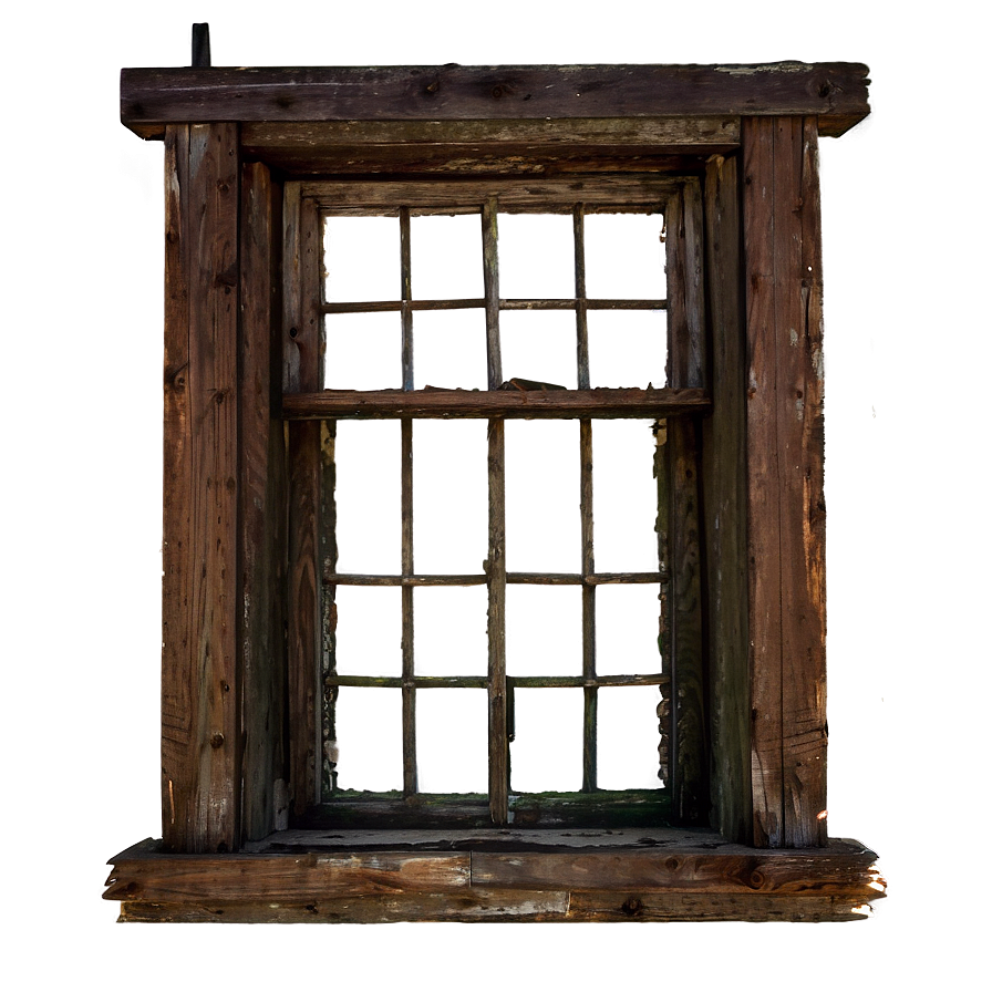 Old Abandoned Window Png 27