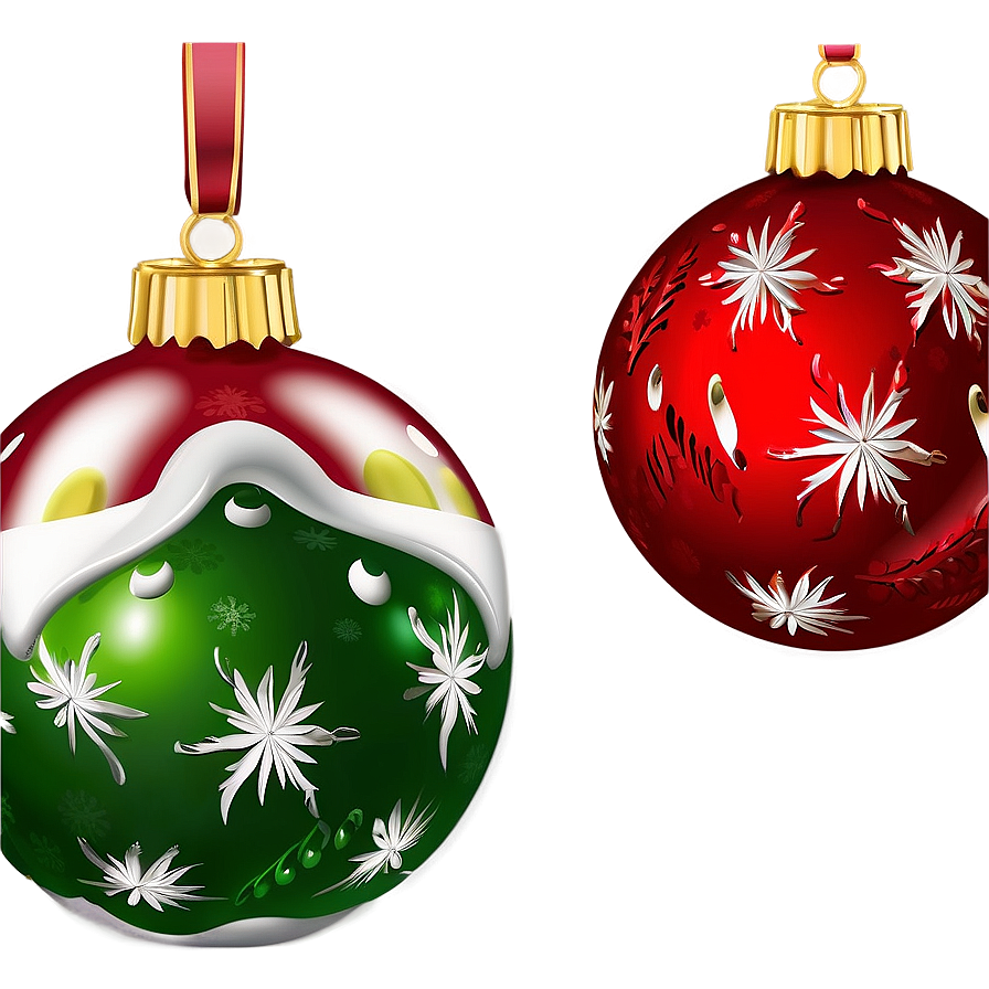 Old-fashioned Christmas Ornaments Png Cta