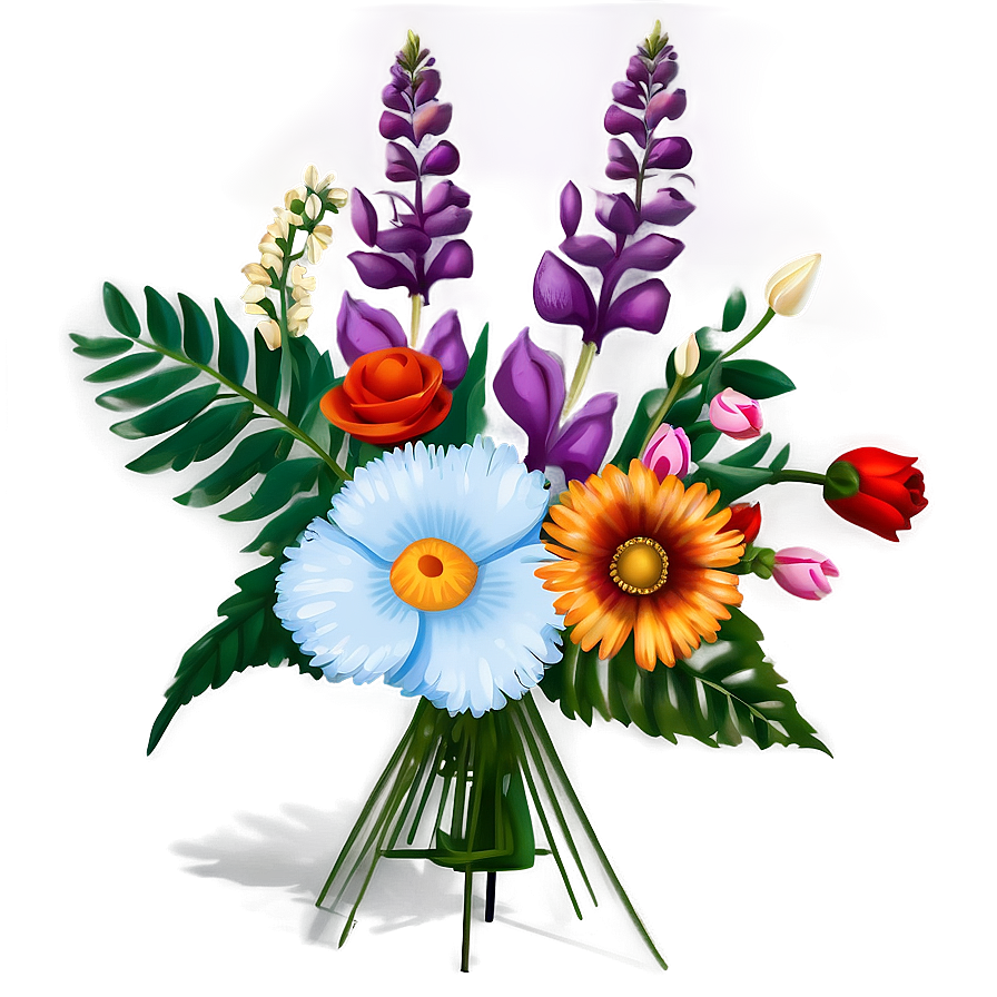 Old-fashioned Floral Arrangement Png 06292024