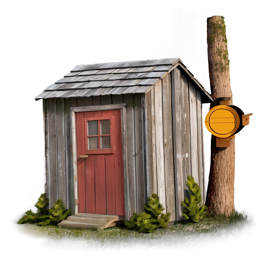 Old-fashioned Outhouse Model Png Bjf