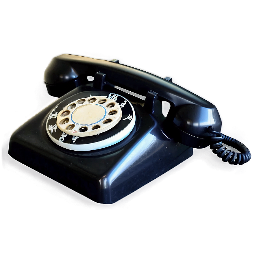 Old-fashioned Rotary Telephone Png 06132024