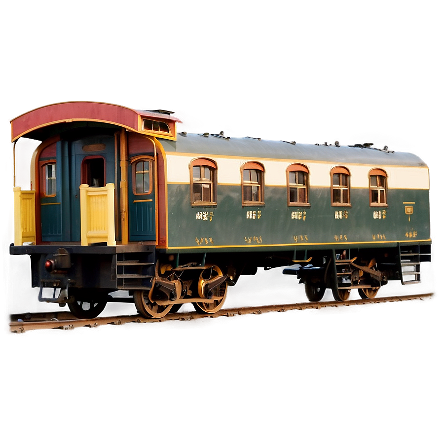 Old-fashioned Train Car Png 05212024