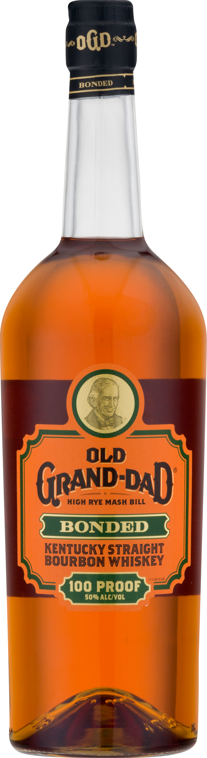 Old Grand Dad Bonded Bourbon Whiskey Bottle