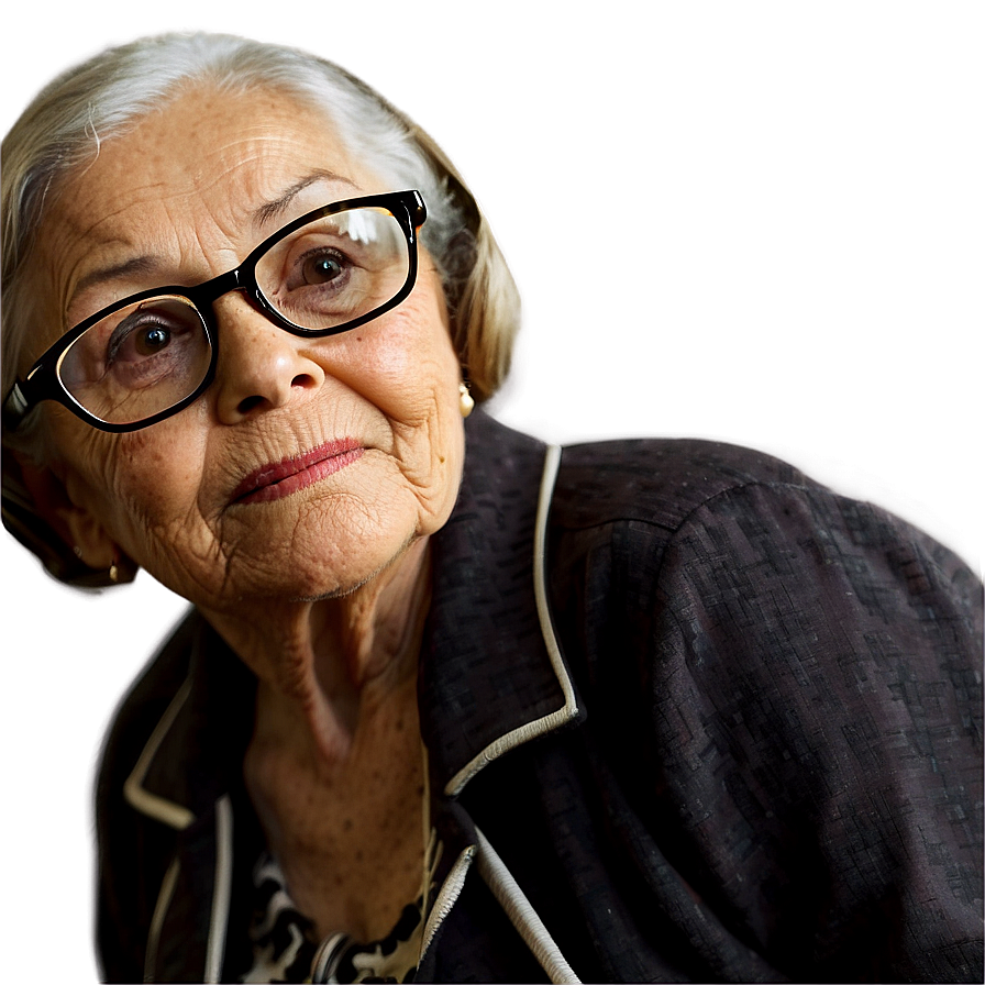 Old Lady With Glasses Png Igw98