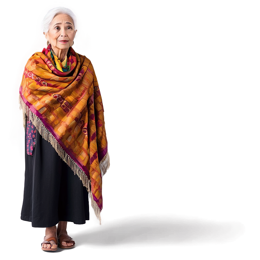 Old Lady With Shawl Png 46