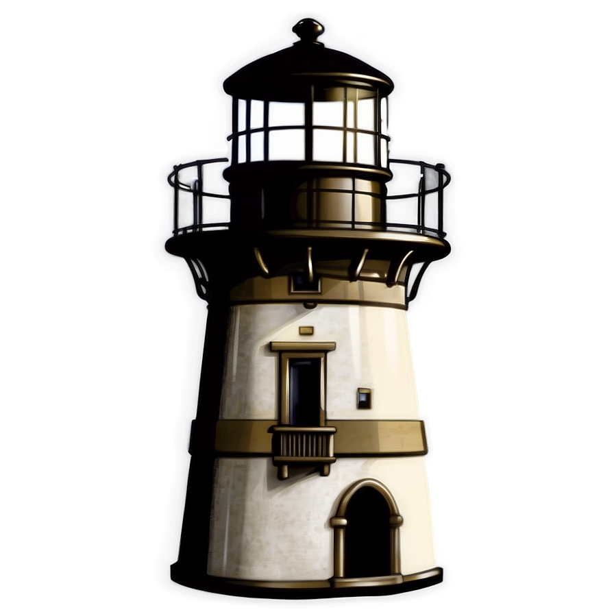 Old Lighthouse Illustration Png 05242024