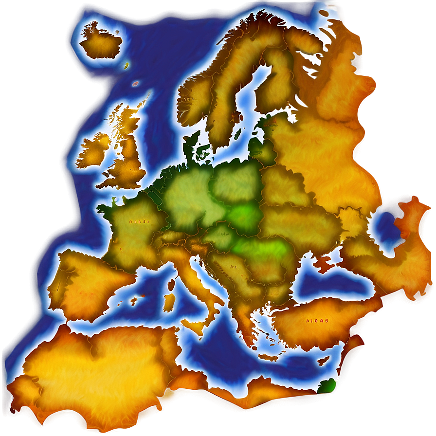 Old Map Of Europe Png 06132024