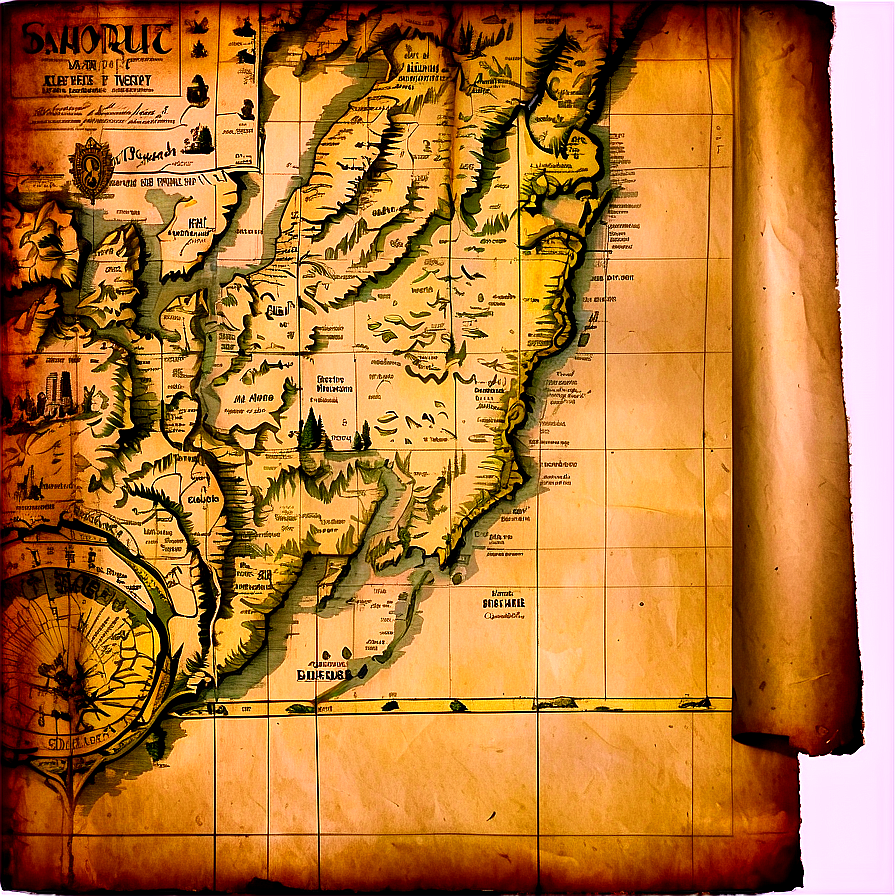 Old Map Paper Texture Png 1
