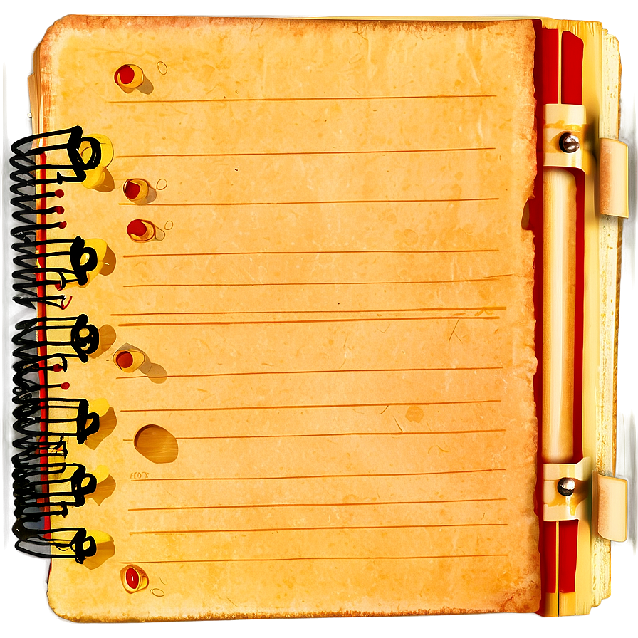Old Notebook Page Png 05232024