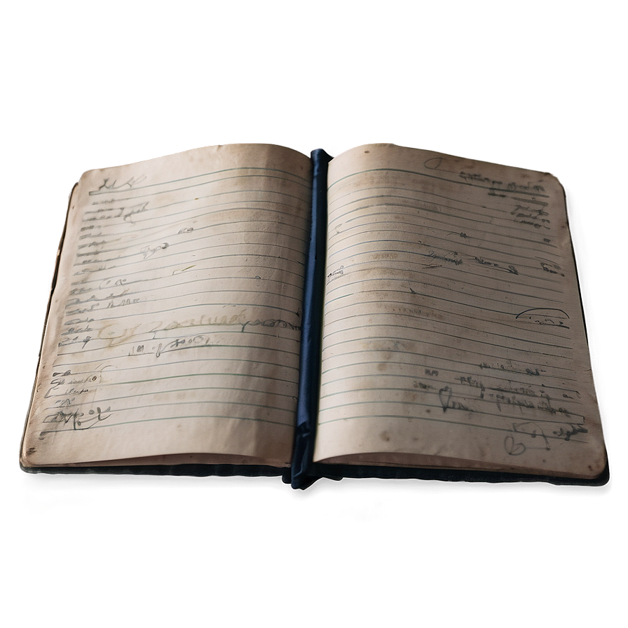 Old Notebook Page Png 05232024