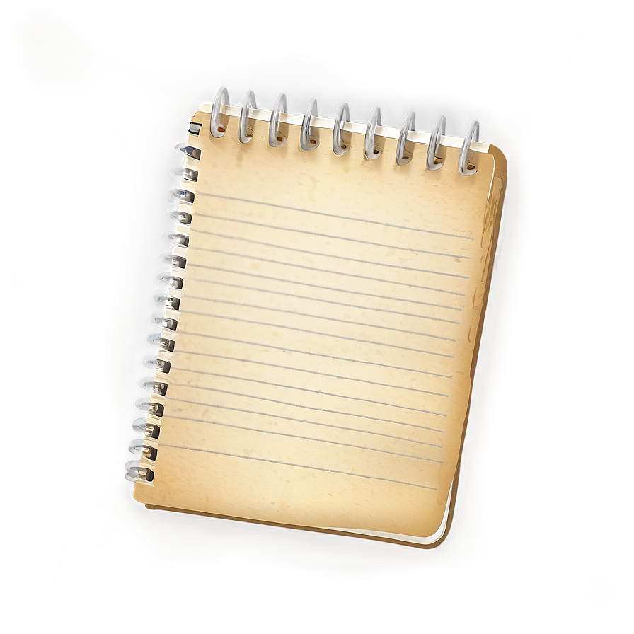 Old Notebook Paper Png 05252024