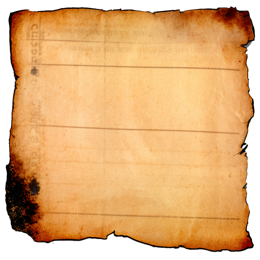 Old Paper With Burnt Edges Png 05232024