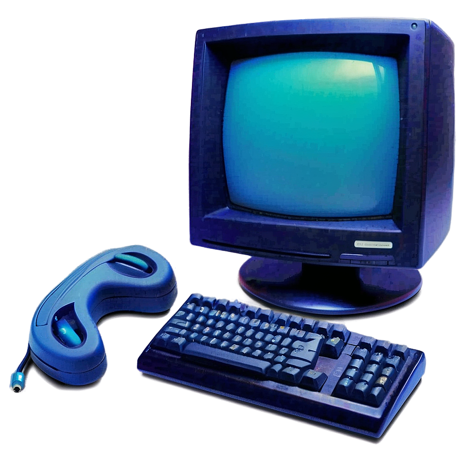 Old School 90s Computer Setup Png 06252024