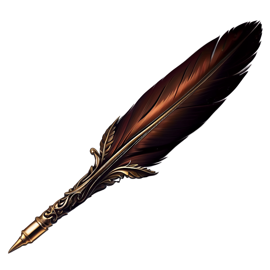 Old Style Quill Pen Png Ett