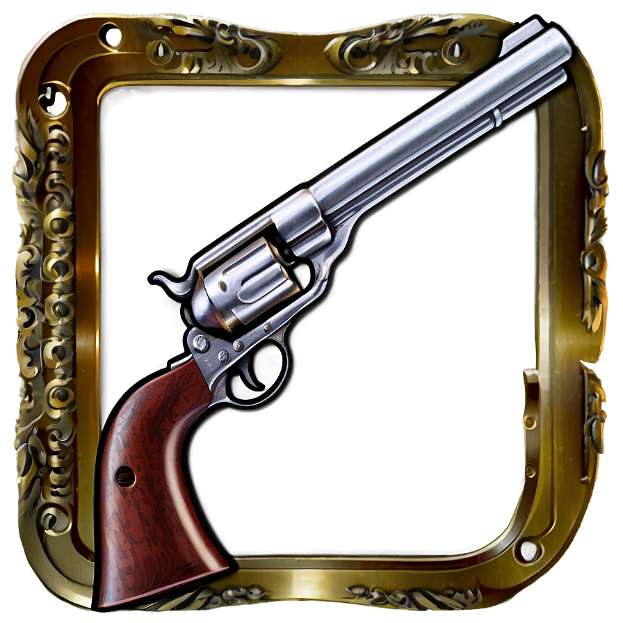 Old Western Revolver Png 05242024