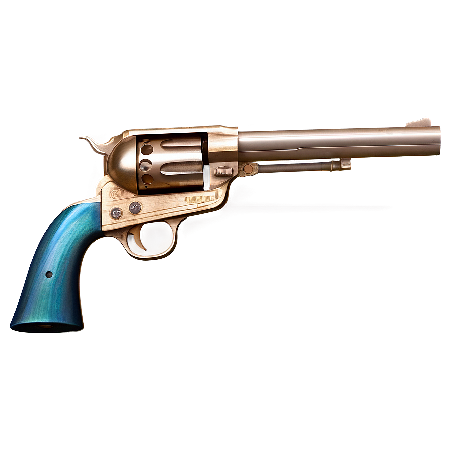 Old Western Revolver Png Eda