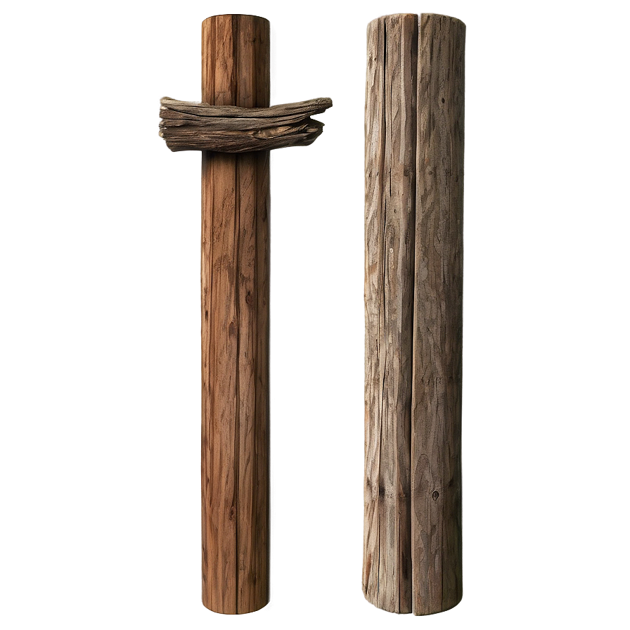 Old Wooden Pole Png Ior