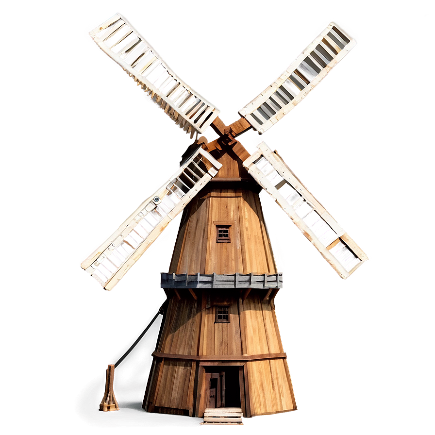 Old Wooden Windmill Png Wbp17