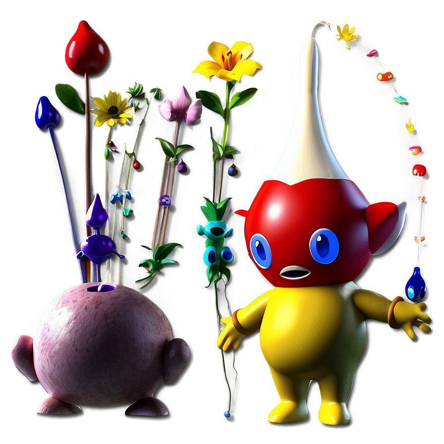 Olimar And Pikmin Team Png Djm13