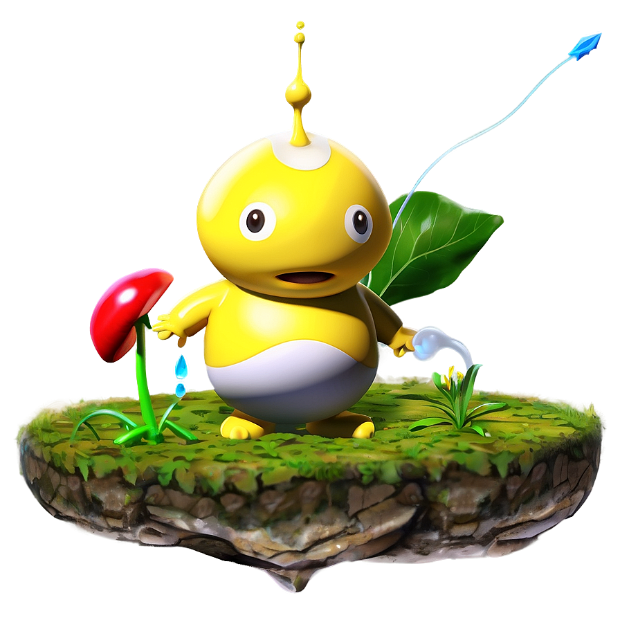 Olimar And Yellow Pikmin Png Hqn