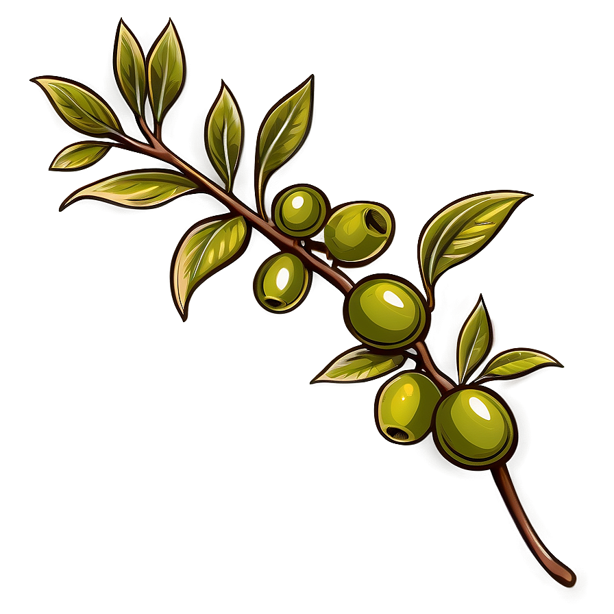 Olive Branch Tattoo Png Per1