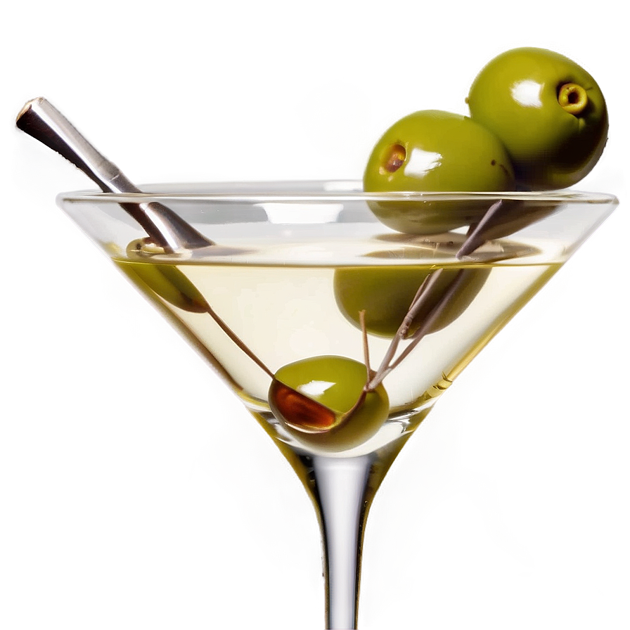 Olive Garnished Martini Png 05242024