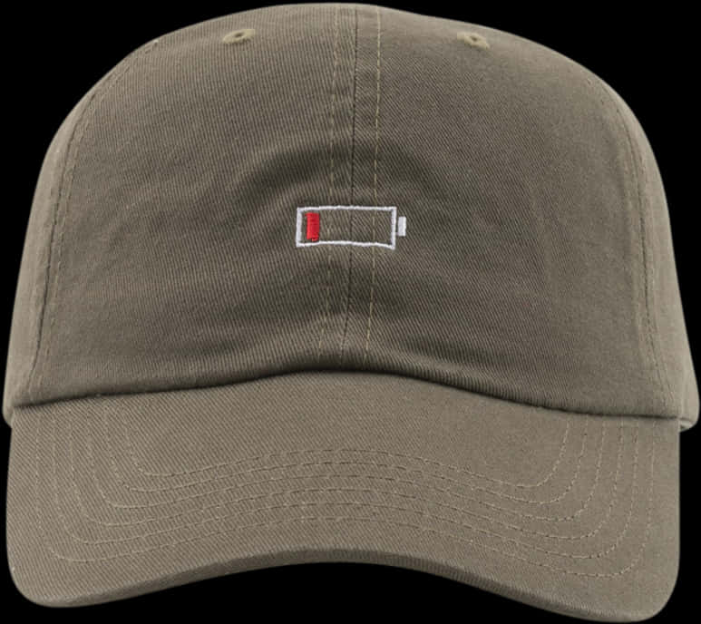 Olive Green Baseball Cap Front View