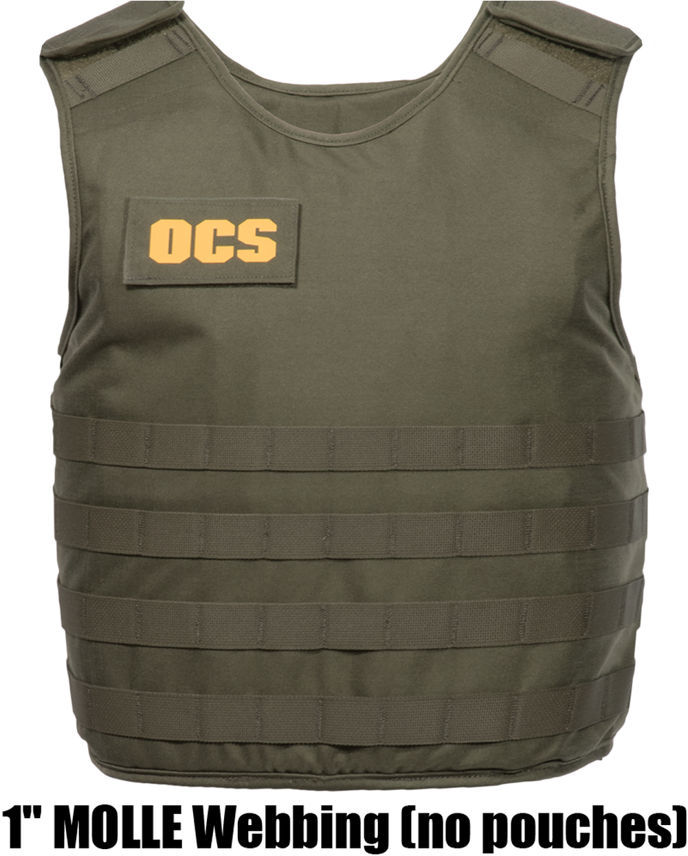 Olive Green Tactical Vestwith M O L L E Webbing