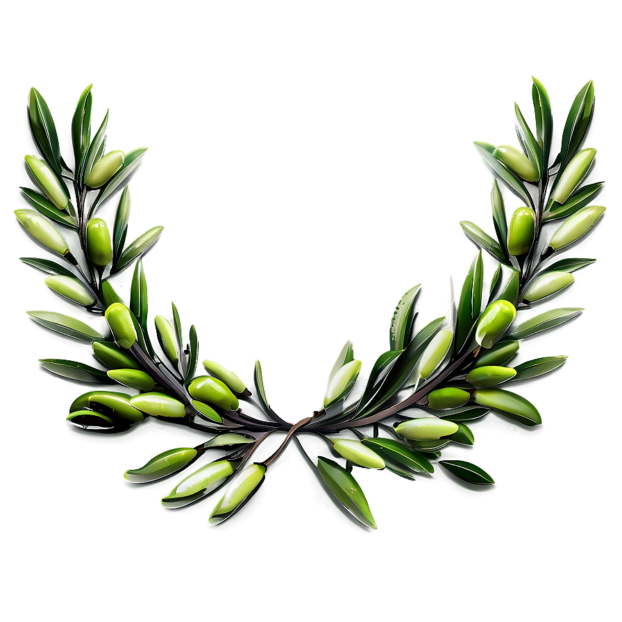 Olive Leaf Wreath Png Aqu19