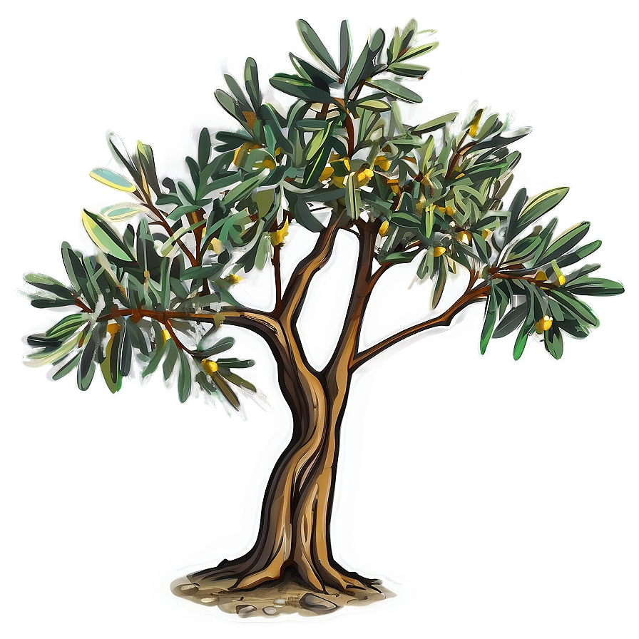 Olive Tree Drawing Png Qyq