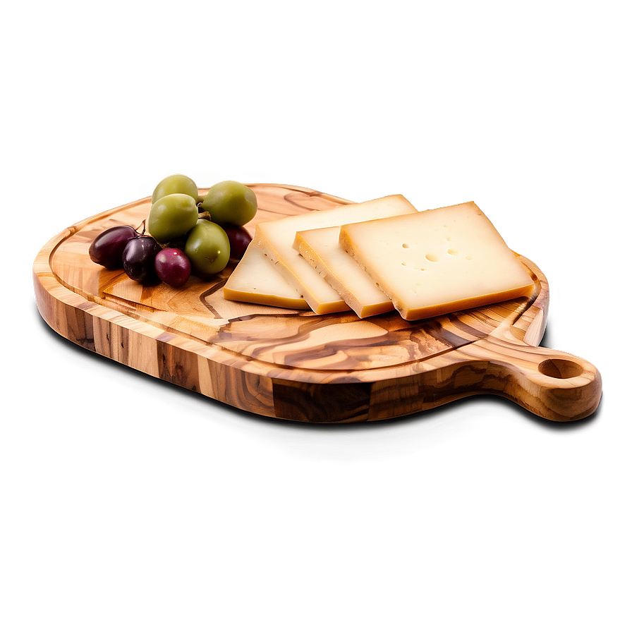 Olive Wood Cheese Board Png Iev