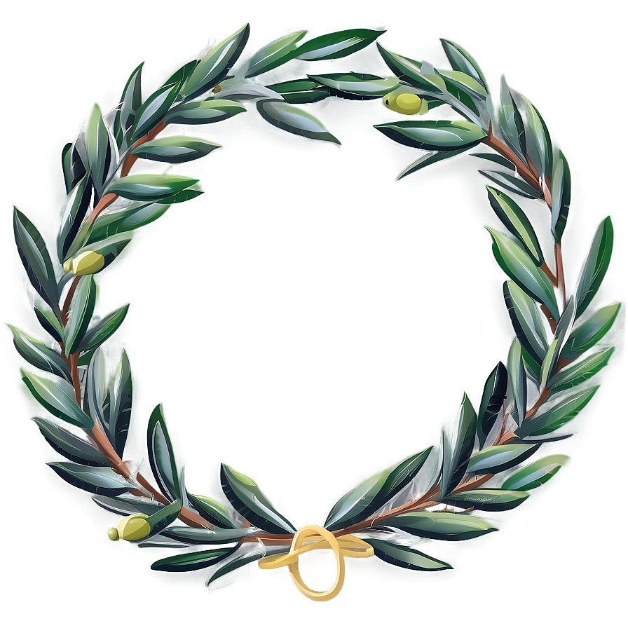 Olive Wreath Clipart Png Ufu85