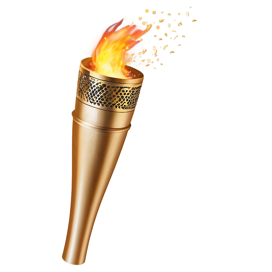 Olympic Torch With Sparks Png Khm8