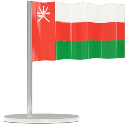 Oman National Flag Display